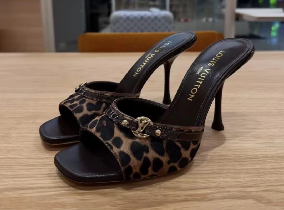 Bagsaaa LV 6AM Mule brown Hairy calf leather - 9cm