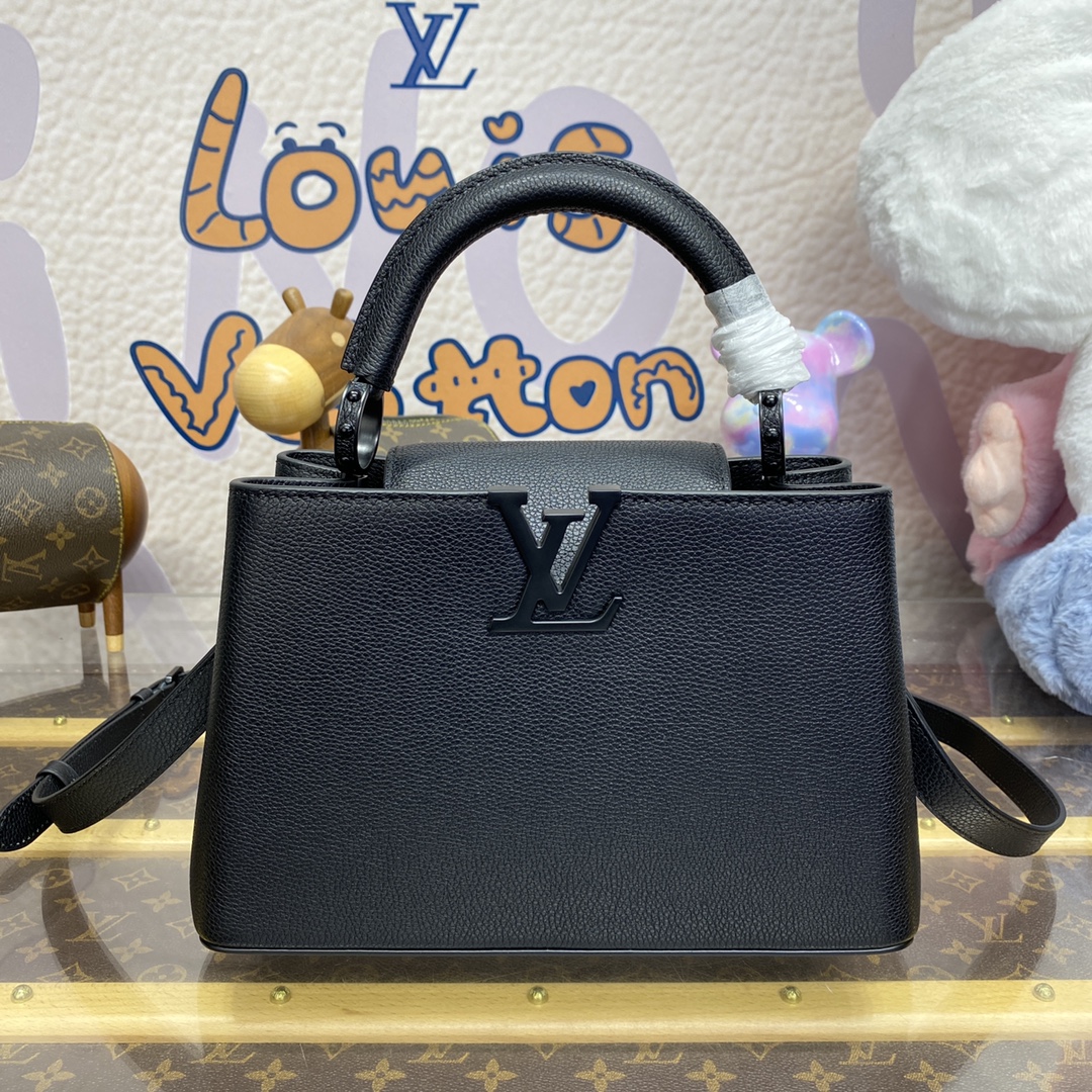 Bagsaaa LV M25255 Capucines BB All Black - 27cm