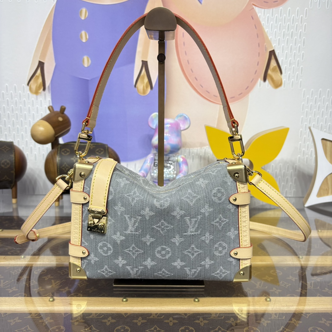 Bagsaaa LV M13285 Nautical Side Trunk MM Washed Gray - 23.5cm