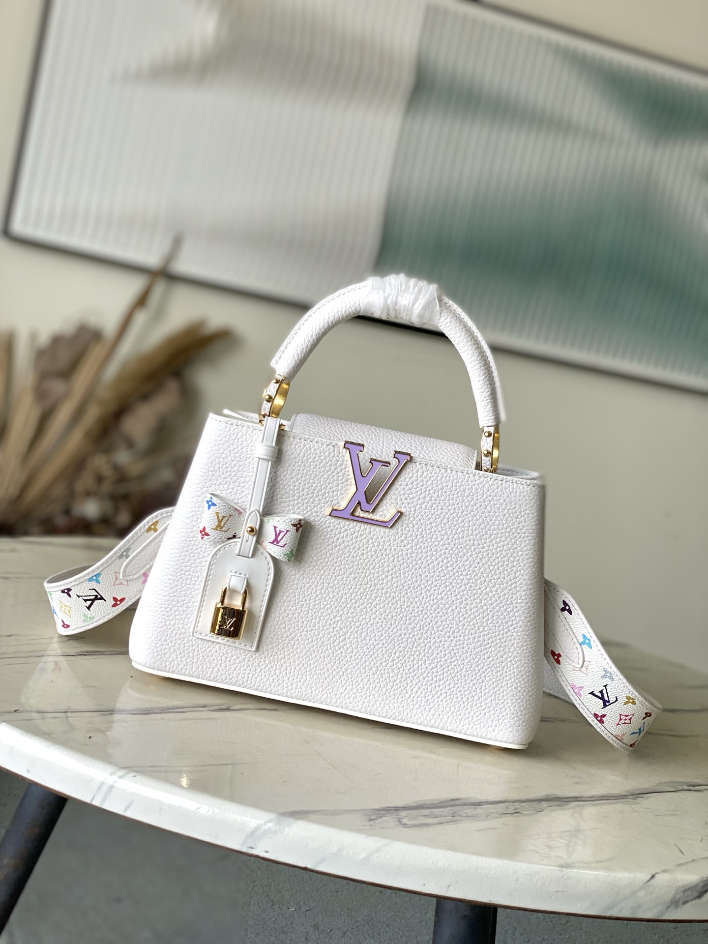Bagsaaa LV M13253 LV x TM Capucines BB White - 27cm