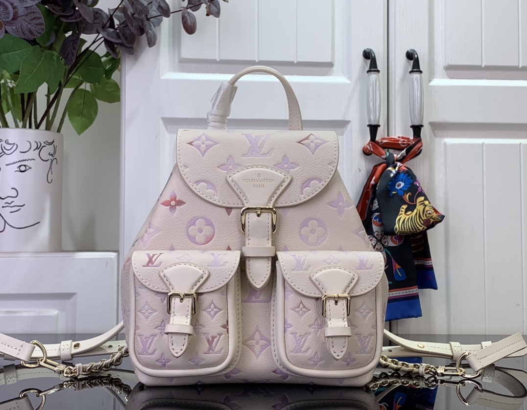 Bagsaaa LV M15113 Backup Backpack Dream Cream - 22cm