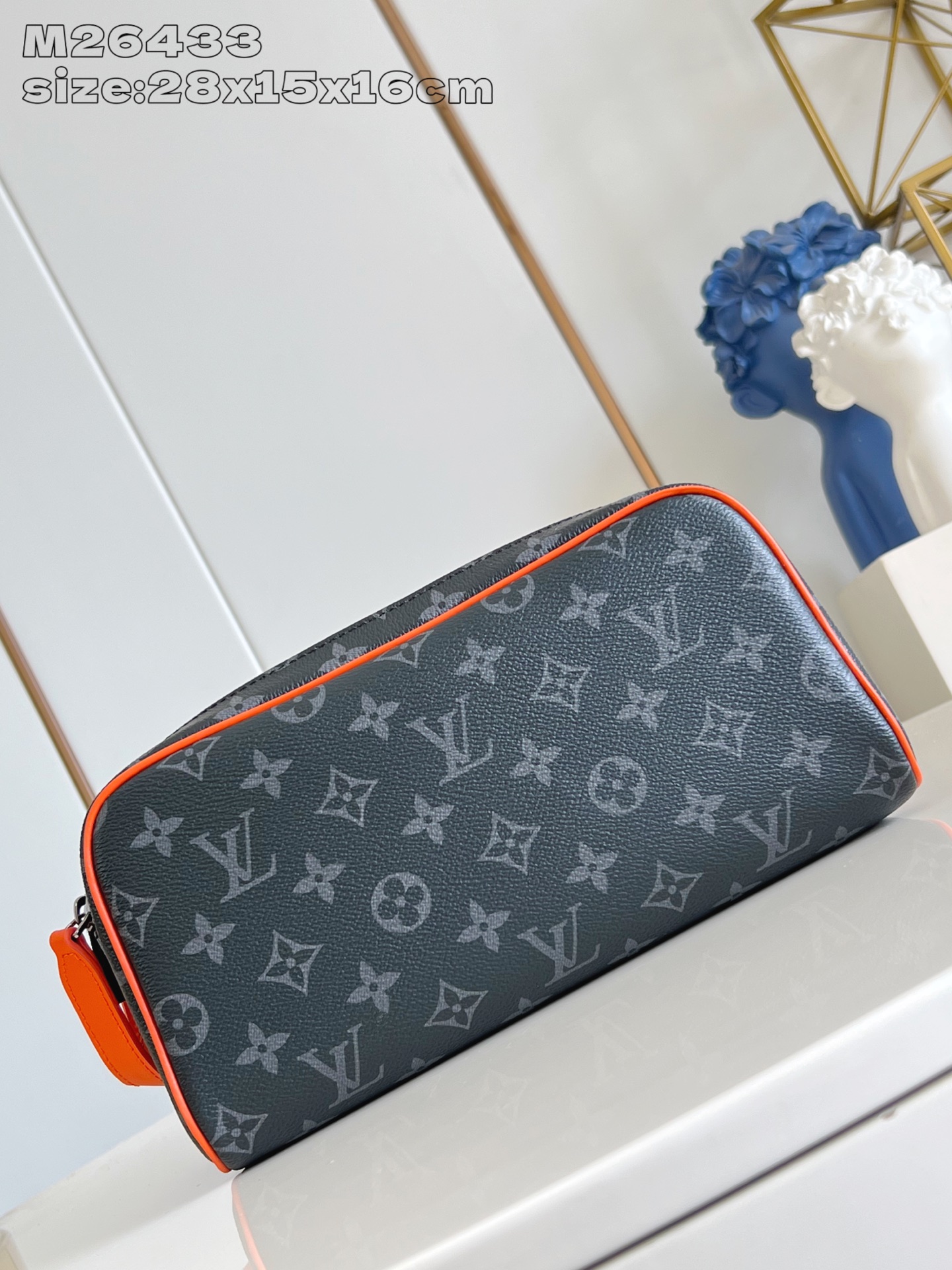 Bagsaaa LV M15246 Dopp Kit Black - 28cm