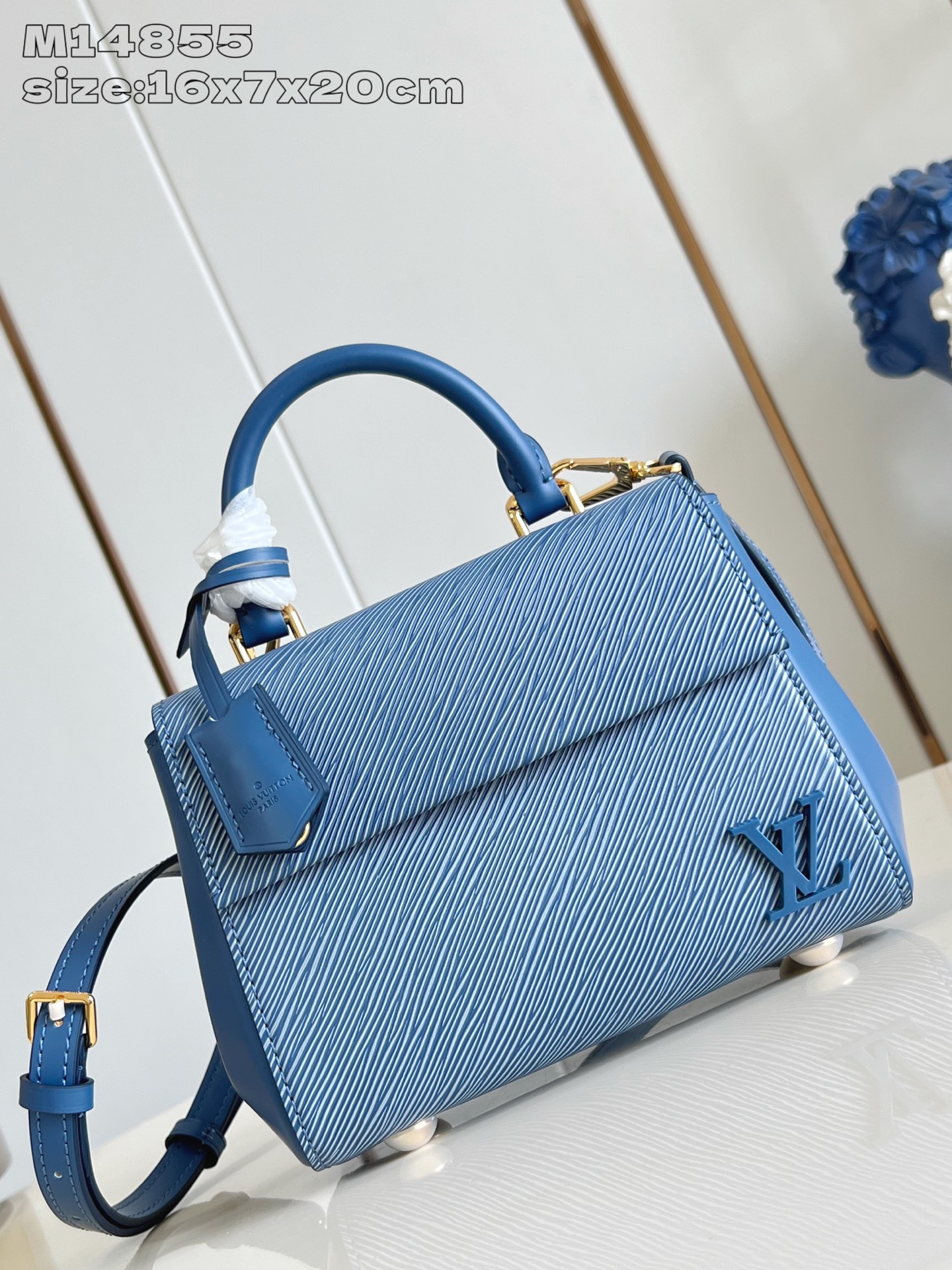 Bagsaaa LV M14855 Cluny Mini Denim Blue - 20cm