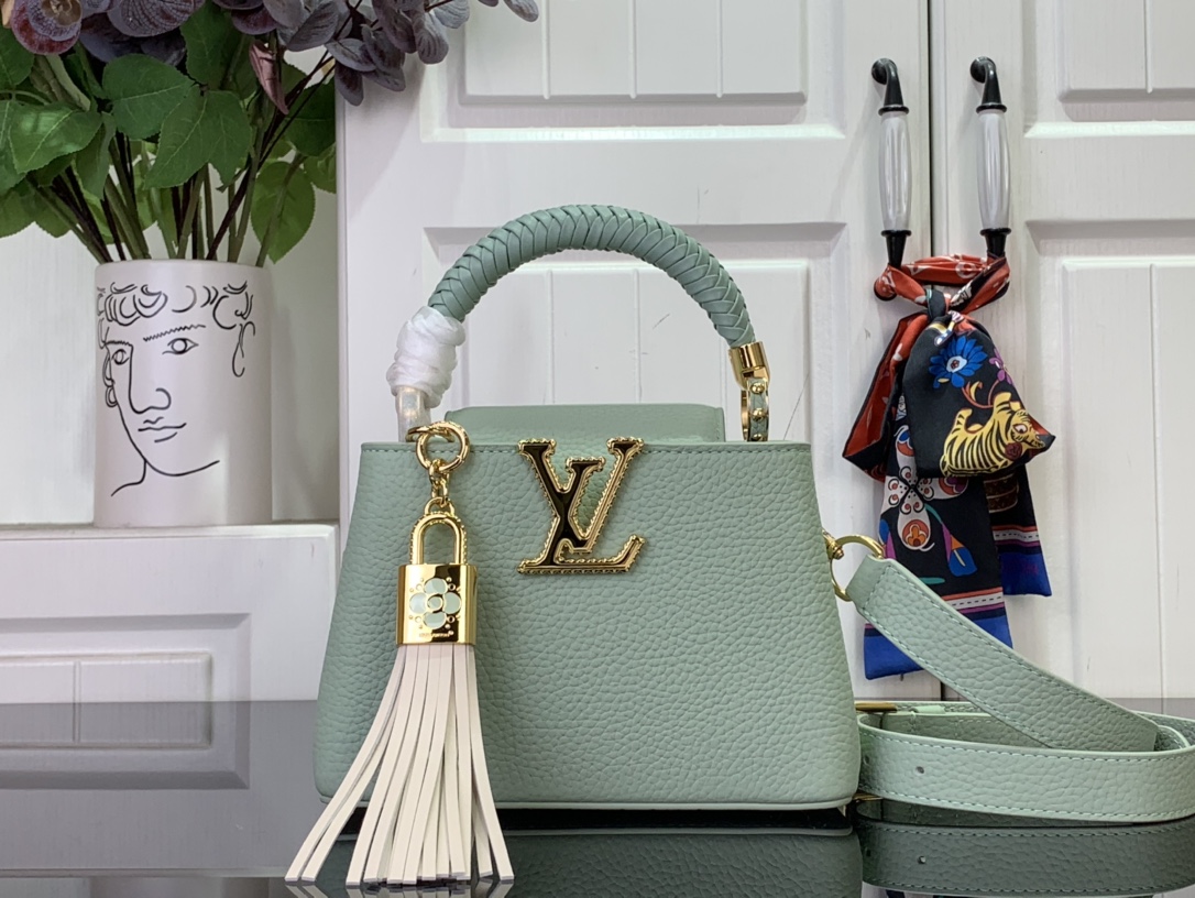 Bagsaaa LV M15157 Capucines Mini Jade Green - 21cm