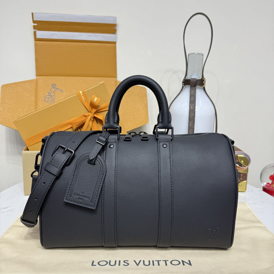Bagsaaa LV M15249 Keepall Bandoulière 35 Black - 34cm