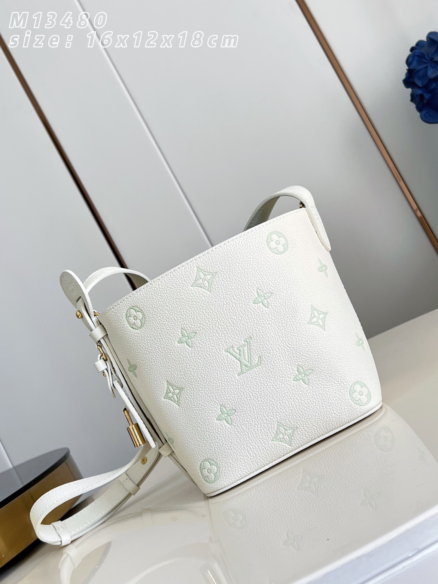 Bagsaaa LV M27570 All In BB Milky White/Green - 18cm