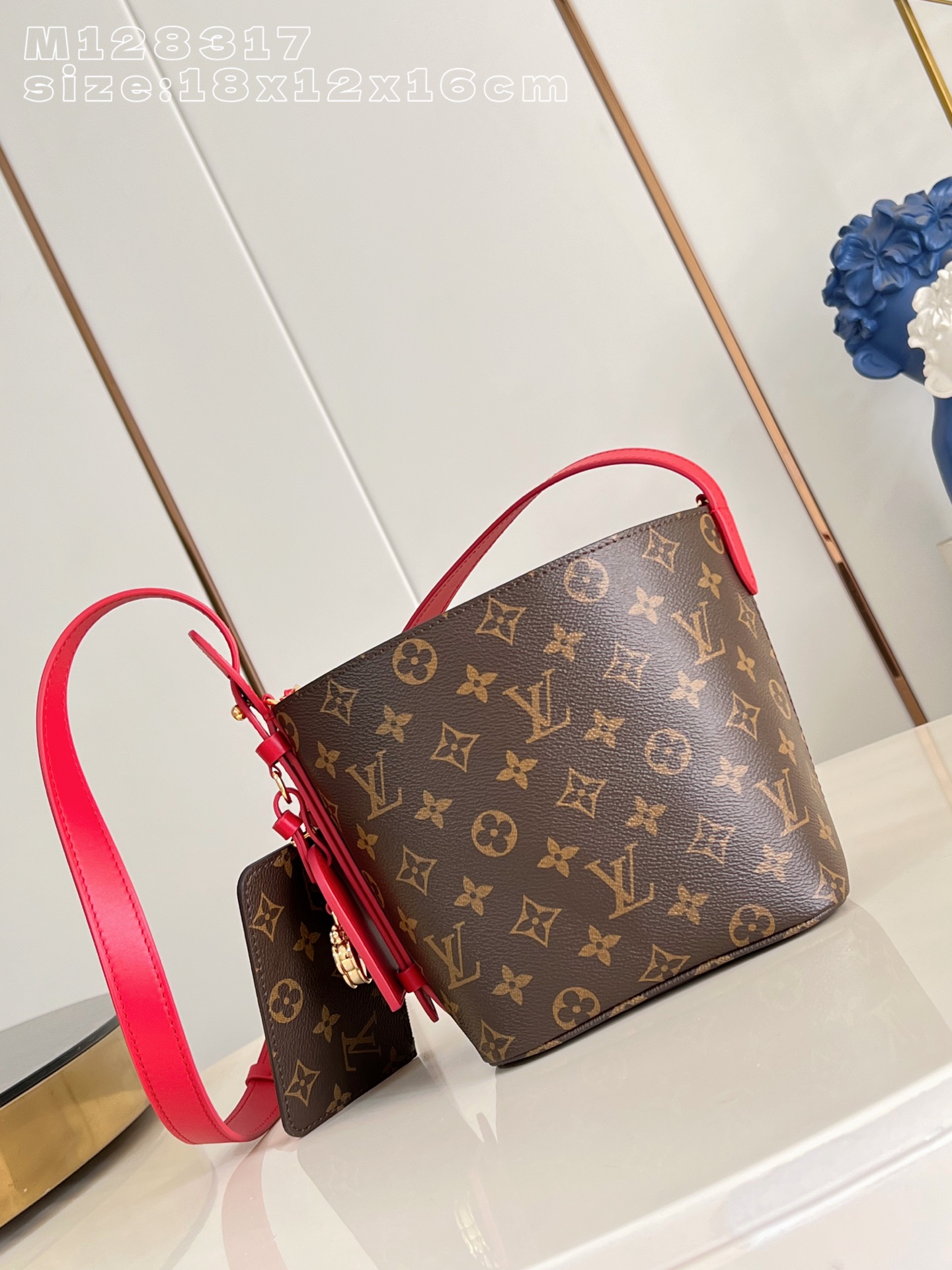 Bagsaaa LV M28317 All In BB monogram & red - 18cm