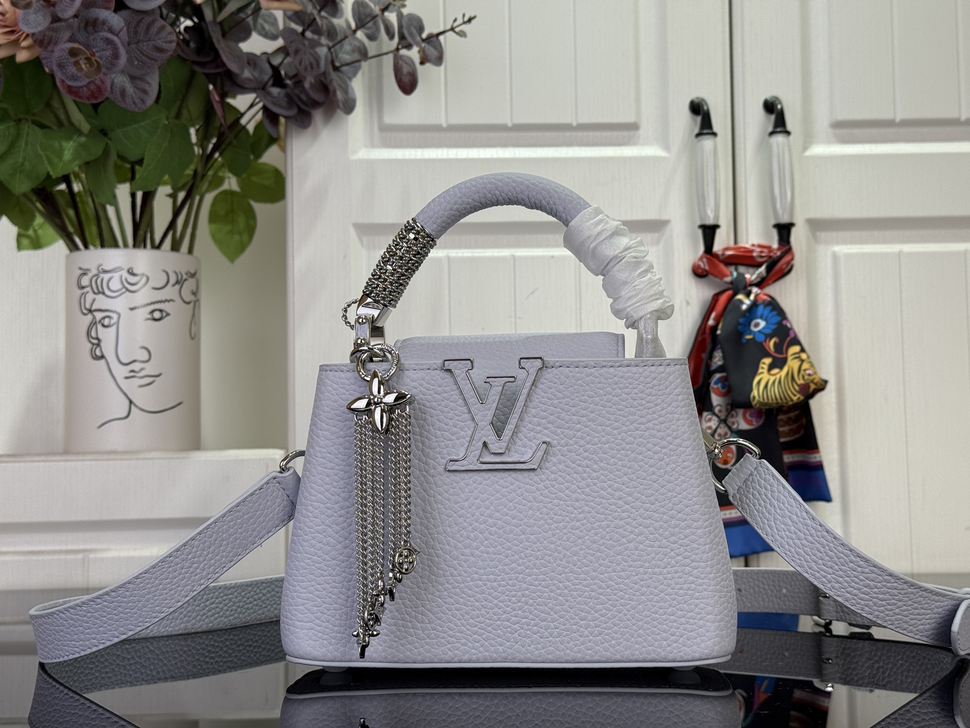 Bagsaaa LV M26328 Capucines Mini Frozen Blue - 21cm