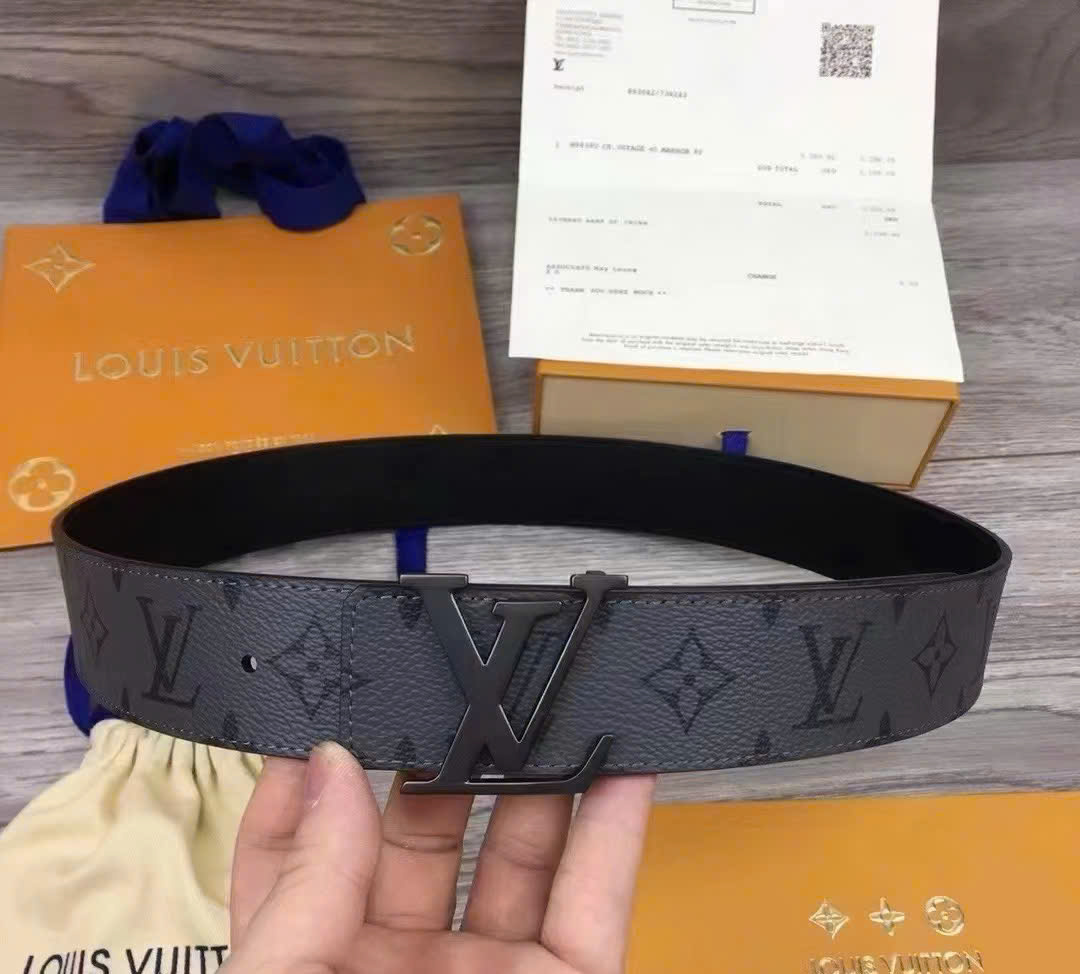 Bagsaaa LV Initiales Midnight 40mm Reversible Belt